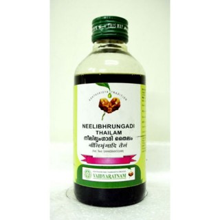 Vaidyaratnam Ayurvedic, Neelibhrungadi Thailam, 200 ml